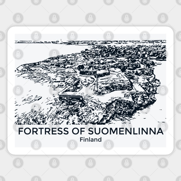 Fortress of Suomenlinna - Finland Magnet by Lakeric